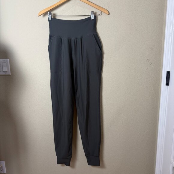 OLD NAVY ACTIVE Powersoft High Rise Joggers Leggings Go Dry Sz small tall olive - Picture 3 of 8